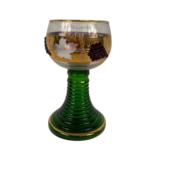 Vintage Roemer Wine Glass Germany Jeweled Souvenir Germany - Picture 3 of 7